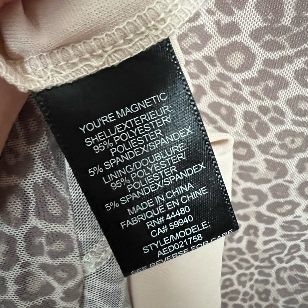 Revolve Afrm Kellen Mesh Leopard Print Bodycon Ma… - image 5